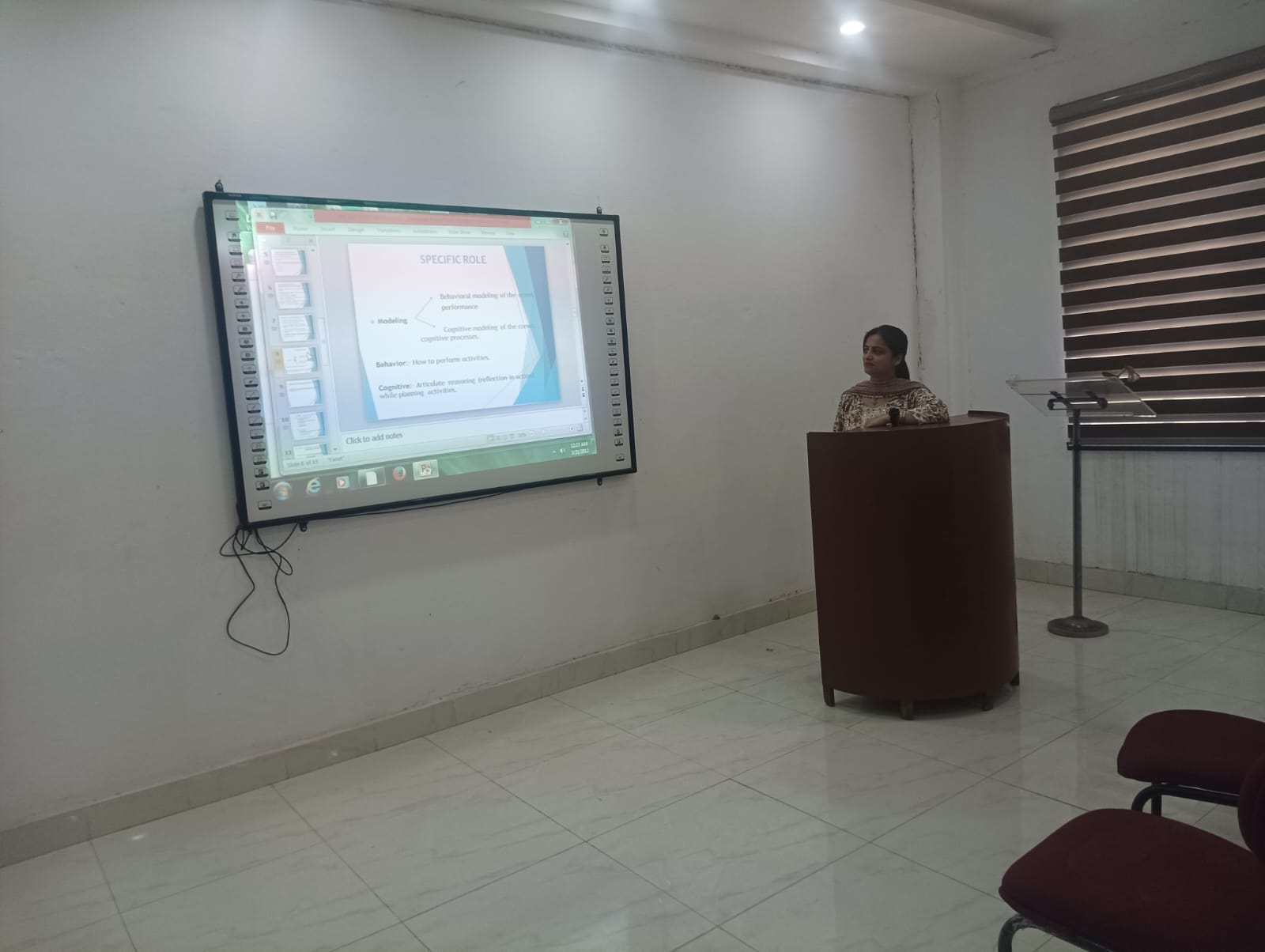 PowerPoint presentation session for students